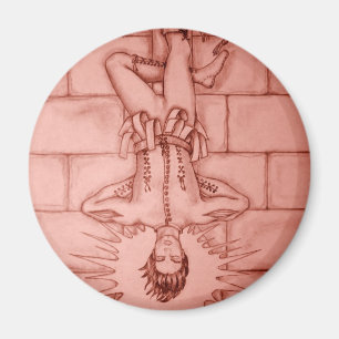 Die gehangene Mann-Tarot-Karte Magnet