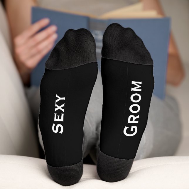 Die geheime Botschaft der Groom für Bride auf den  Socken (Unterseite)