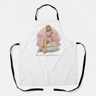 „Die geheime Zutat bin ich“ Girly Retro Schürze