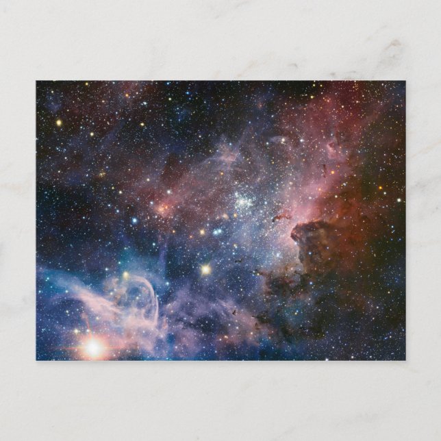 Die Geheimnisse des Carina-Nebels Postkarte (Vorderseite)