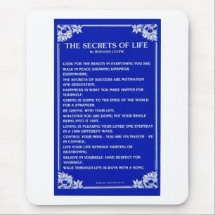 Die GEHEIMNISSE des LEBENS durch BERNARD LEVINE Mousepad