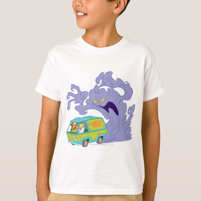 Die geheimnisvolle Maschine entkommt T-Shirt (Vorderseite)