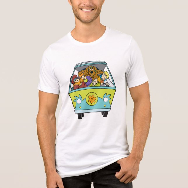 Die geheimnisvolle Maschine ist überfüllt Tri-Blend Shirt (Vorderseite)