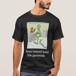 Die geholfene Außerirdische errichtet die T-Shirt
