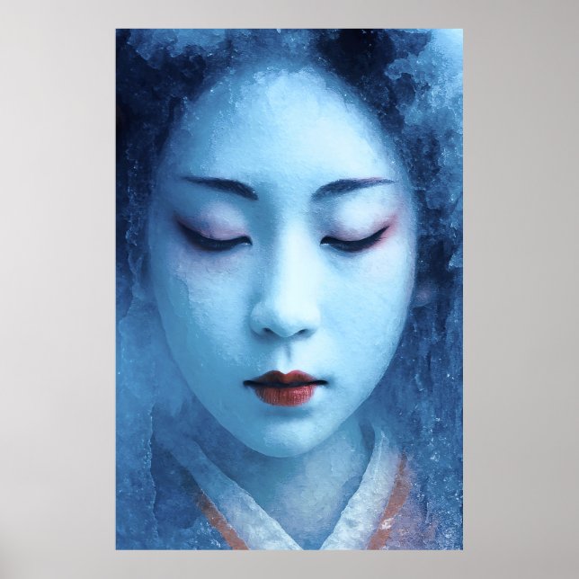 Die Geisha im Eis - Expressiv Poster (Vorne)