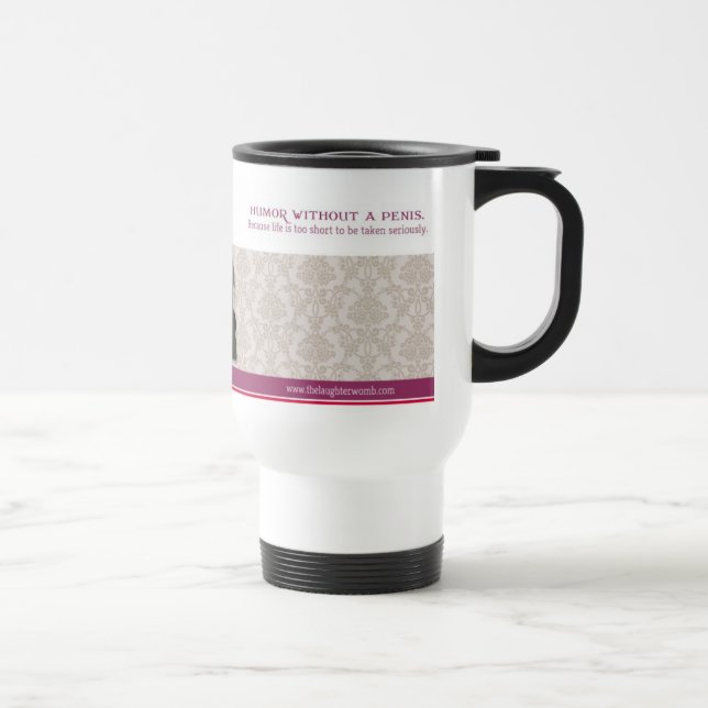 Die Gelächter-Geb5rmutterreise-Tasse Reisebecher (Rechts)