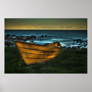 Die gelbe Geschichte der weißen Point Leinwand dru Poster