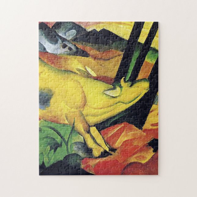Die gelbe Kuh von Franz Marc (Vertikal)