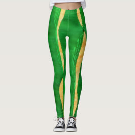Die gelbe Kurve zeigt Leggings der Abstrakten Kuns