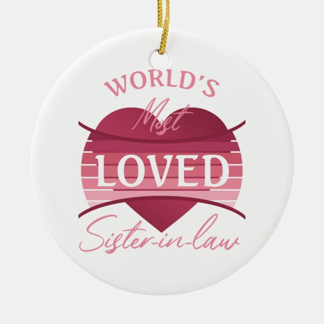Die geliebteste Schwiegermutter der Welt Keramik Ornament (Vorne)