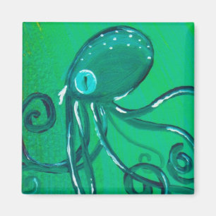 Die gemalte Krake Magnet