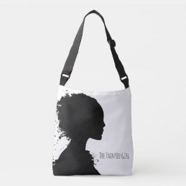 Die gemalte Mädchenunterzeichnung "Silhouette" Tragetaschen Mit Langen Trägern