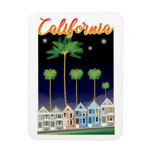 Die gemalten Damen nachts San Francisco Magnet