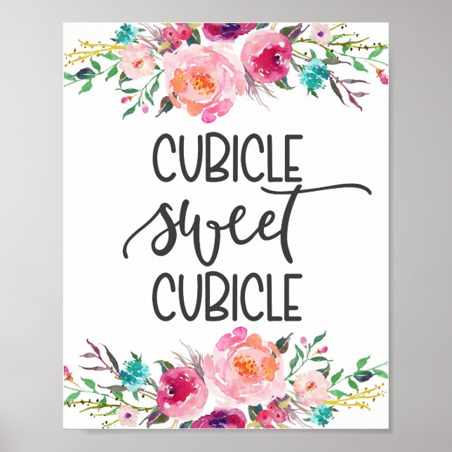 Die gemütliche Kubine, die Einrichtung des Büros Poster (Vorne)