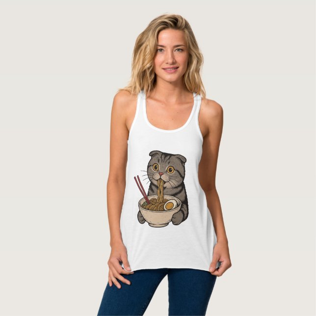 Die gemütlichen Katzenklumpen. Tank Top (Vorderseite Vollansicht)
