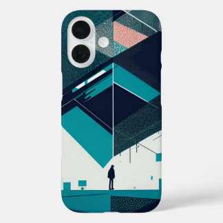 Die Geometrie der Wahrnehmung iPhone 16 Hülle