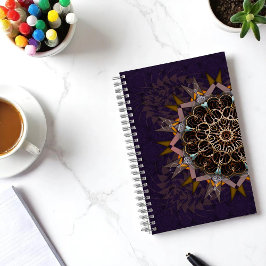 Die geplünderte Krawatte-in-Purpura-Fraktion Notizbuch