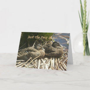 Die gerade zwei von uns… feiertagskarte
