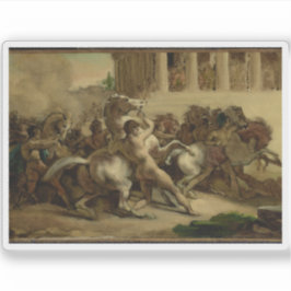 Die Géricault - Das Rennen der "Riderless Horses" Aufkleber