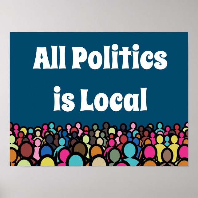 Die gesamte Politik ist lokal 2024 Poster (Vorne)