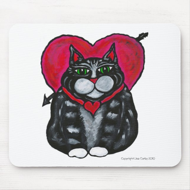 Die Geschenk-Bonze-Valentinsgruß Mousepad des (Vorne)