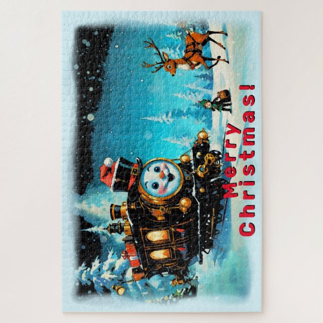 Die Geschenkbahn - Weihnachtslandschaft (Vertikal)
