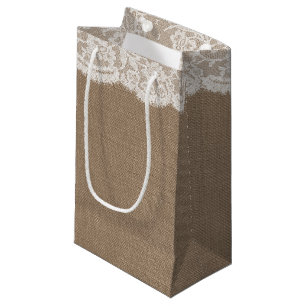 Die Geschenktaschen für die Burlap & Lace Wedding Kleine Geschenktüte