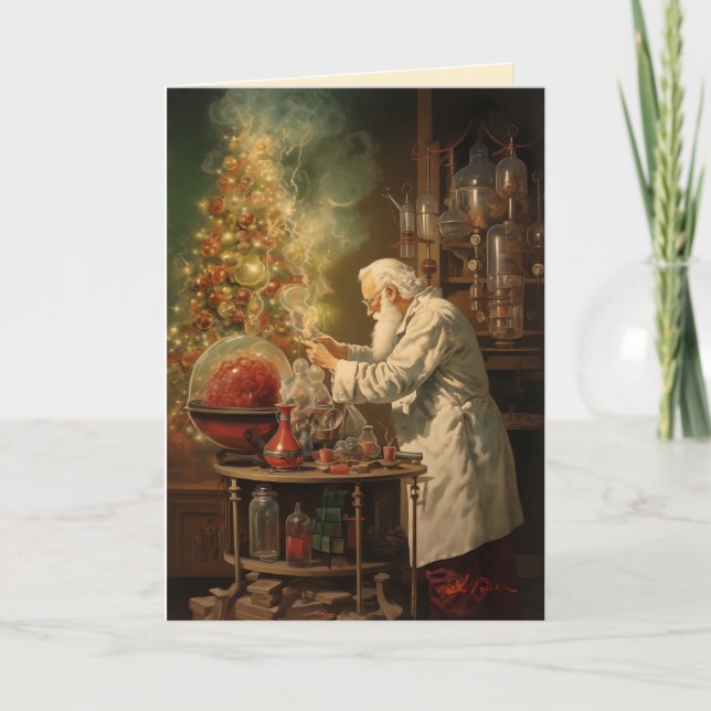 Die Geschichte der Candy Cane Feiertagskarte (Vorderseite)