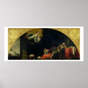 Die Geschichte der Grundlage von Santa Maria Poster