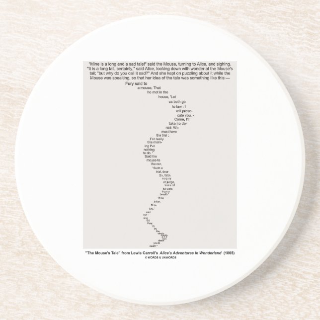 Die Geschichte der Maus durch Lewis- Untersetzer (Vorne)