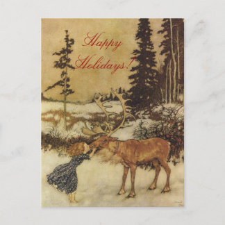 Die Geschichte der Schneekönigin mit der Gerda Pos Feiertagspostkarte