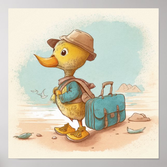 Die Geschichte der seltsamen Duckling Kinderzimmer Poster (Vorne)