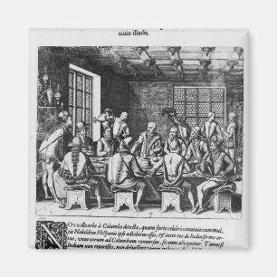 Die Geschichte des Eiers von Christoph Kolumbus Magnet