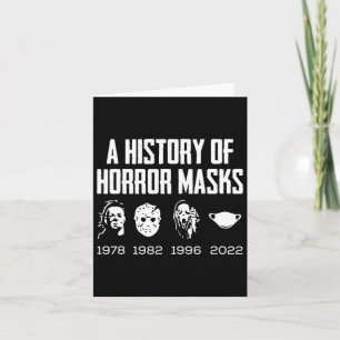 Die Geschichte des Horrors maskiert die Lazy Hallo Karte