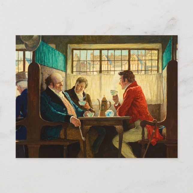 Die Geschichte des Kaffees, 1940 von Newell Conver Postkarte (Vorderseite)