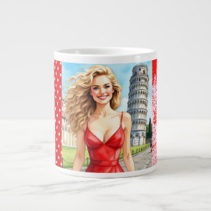 Die Geschichte des Pisa-Turms, romantischer Urlaub Jumbo-Tasse