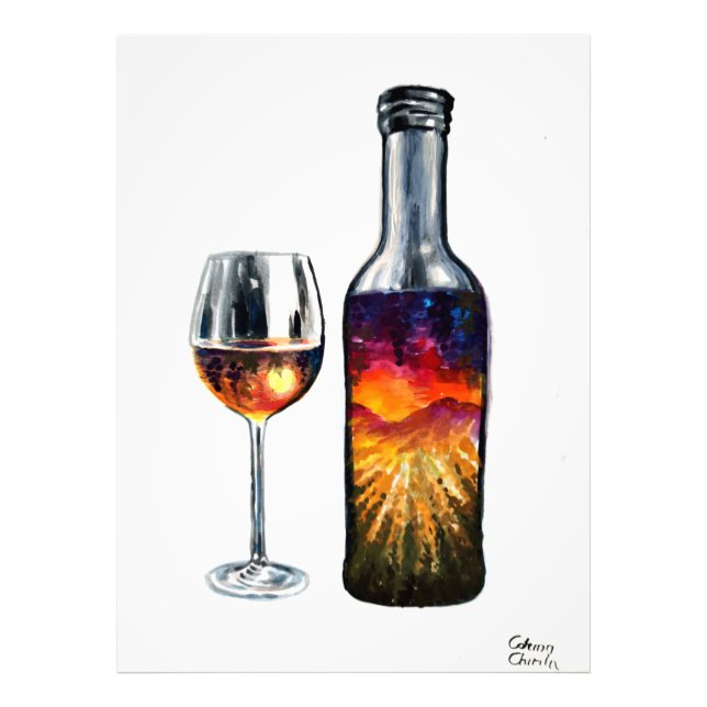 Die Geschichte des Weins Fotodruck (Vorne)