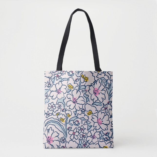 Die Geschichte einer Blume in voller Blüte Tasche (Vorderseite)