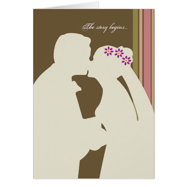 Die Geschichte fängt… Hochzeitskarte an (Vorne)