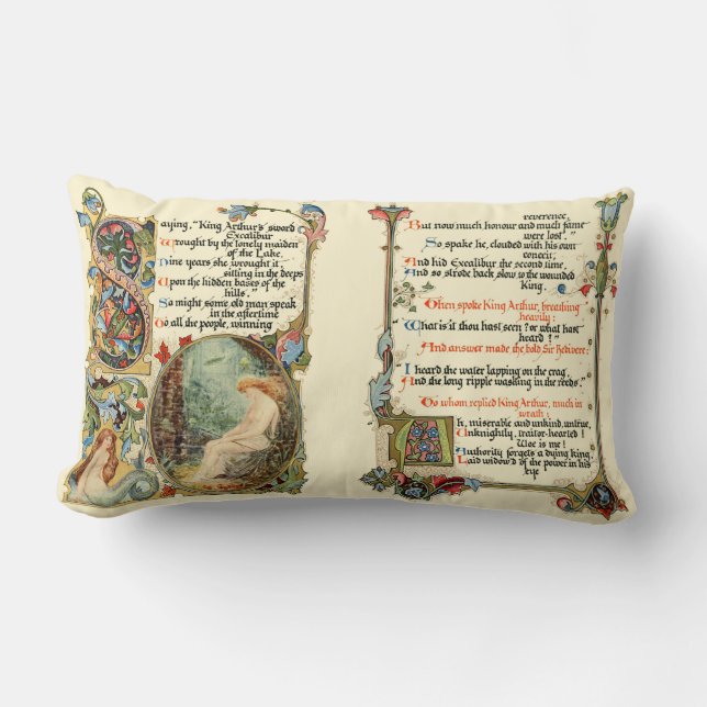 Die Geschichte König Artus Cushions Lendenkissen (Vorderseite)