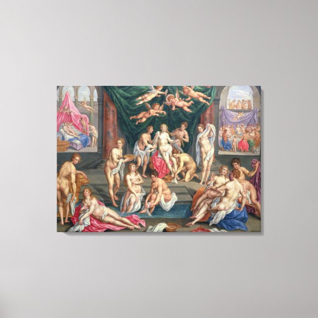 Die Geschichte von Cupid und Psyche (Öl auf Tafel) Leinwanddruck (Vorderseite)
