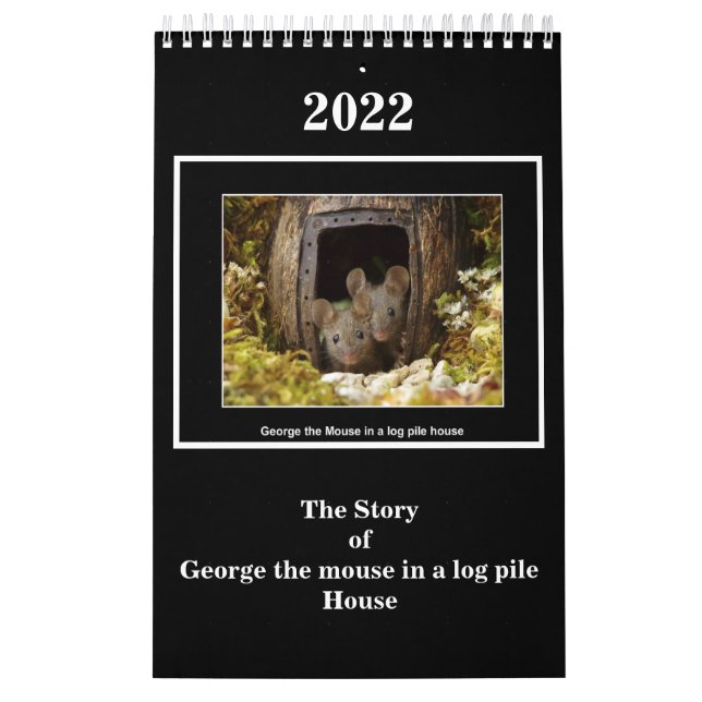 Die Geschichte von George der Maus in einem Holzha Kalender (Titelbild)