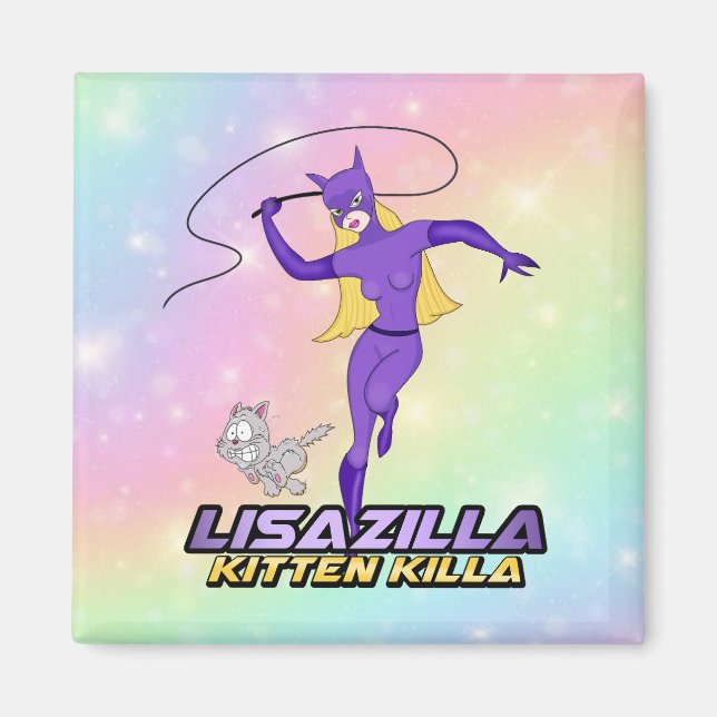 Die Geschichte von Lisazilla Kitten Killa Magnet (Vorne)