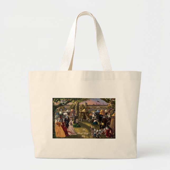 Die Geschichten-Tasche eines Snoop-Hundes Jumbo Stoffbeutel (Vorne)