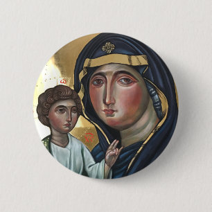 Die gesegnete Mutter Gottes Button