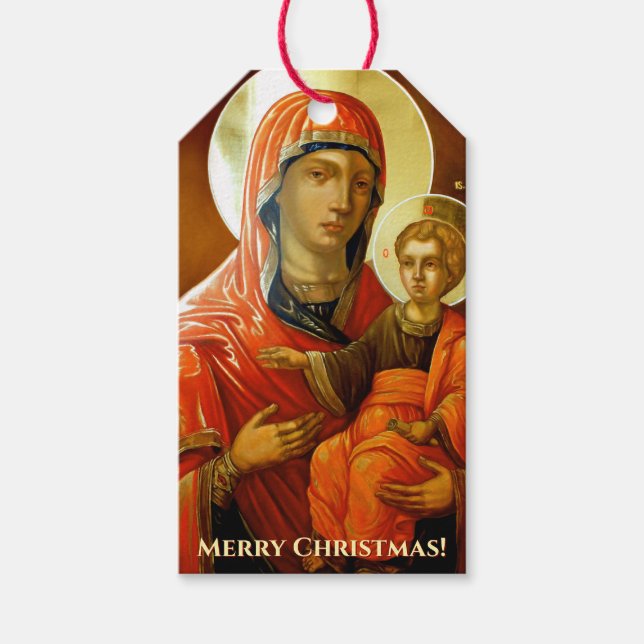 Die gesegnete Mutter Gottes-Symbol Geschenkanhänger (Vorderseite)