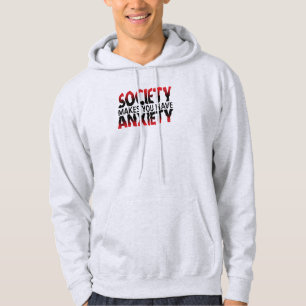 Die Gesellschaft Macht Dich Angst Herren-Hoodie Hoodie