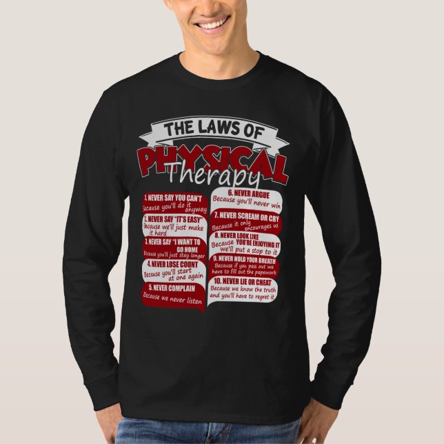 Die Gesetze des Phantastischen Therapeuten T-Shirt (Vorderseite)