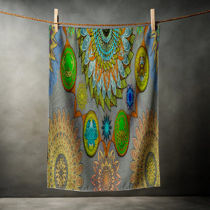 Die Gesetze von Brachyura symbolischen Mandala Strandtuch