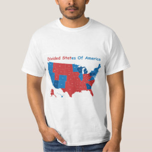 Die gespaltenen Staaten Amerikas im Shirt lustig